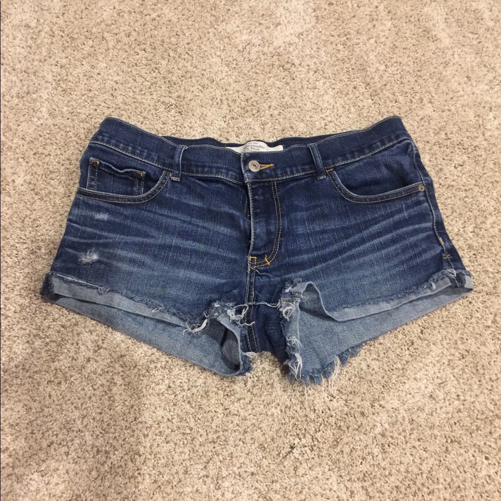 Distressed, cut off jean shorts